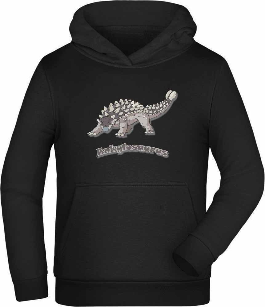 Hooded Sweatshirt Kids Hoodie - With Ankylosaurus i63